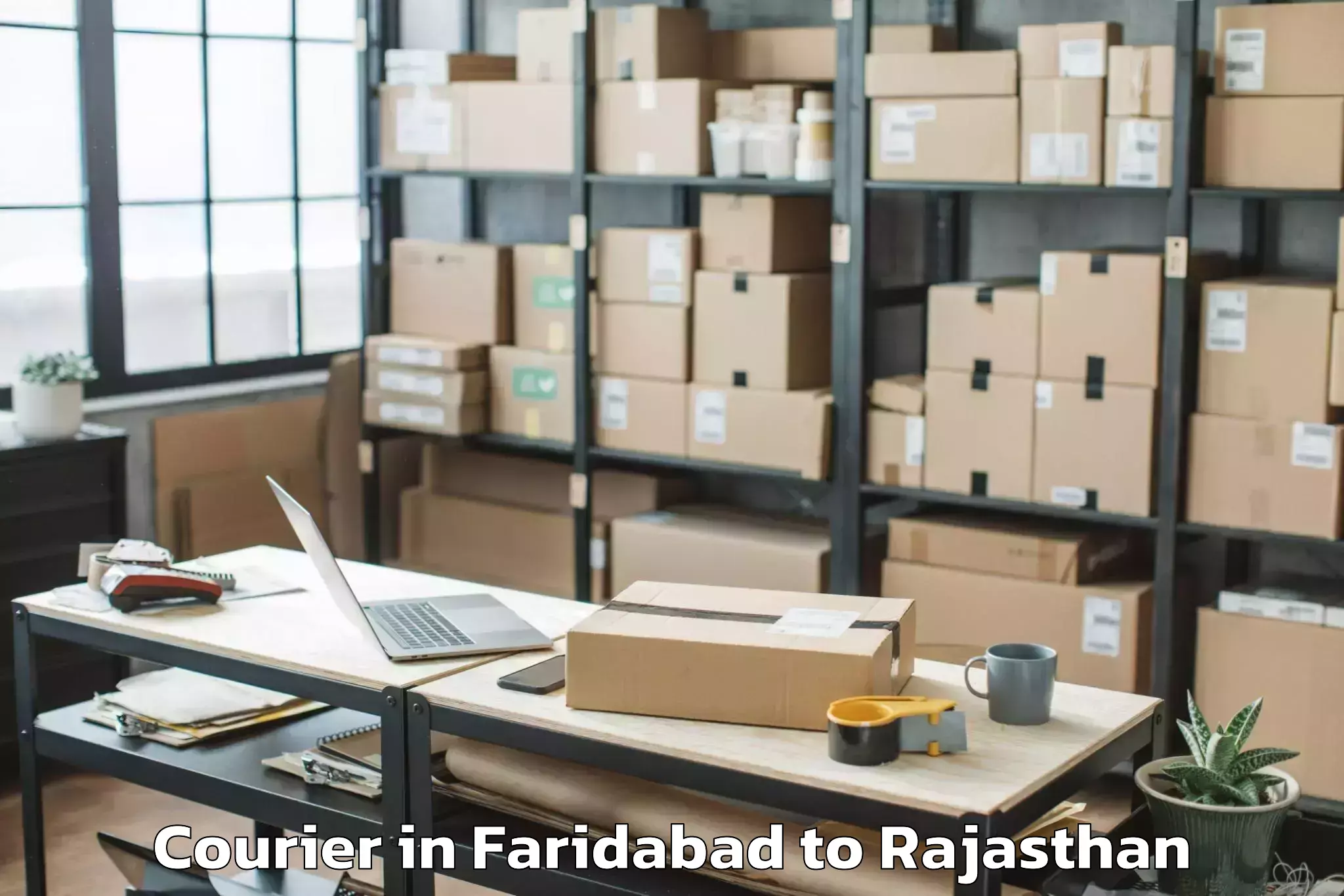 Book Your Faridabad to Churu Courier Today